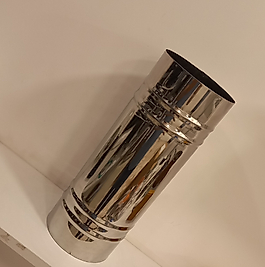 RENUZU Soba Borusu Çap 13 cm Derinlik 50 cm Paslanmaz Krom Çelik 430