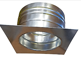 RENUZU Isı Yalıtımlı Yanmaz  Plakalı Boru Baca Çıkışı (Ağaç Ev, Konteyner ) 200 mm Çap 13 Lük Boruya Uymaz