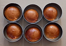 Hamburger Ekmek Pasta Kek Yemek Şekillendirme Kalıbı Genişlik 9cm Derinlik 4cm 6LI Paslanmaz Krom