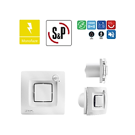 Soler&Palau Soler Palau Silent Dual 100 Banyo Wc Sensörlü Egzoz Ortam Havalandırma Fanı Tasarruflu