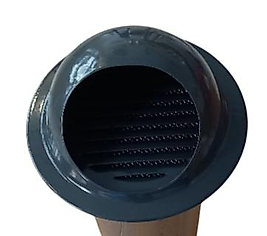 Q 100 Kep Panjur Doğalgaz Cam Panjuru Dış Cephe Mutfak Aspiratör Menfezi Rüzgar Önleyici Terekli