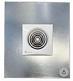 Sılent 100 CZ Kör Kasalı wc Banyo Fanı 95 m3/h Sessiz iç ölçü 30*35 ölçü 35*40 Ses Bariyelli