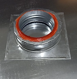 Isı Yalıtımlı Yanmaz Boru Baca Çıkışı 130 mm (13 cm Boruya Uygun) (Çadır, Karavan Cam İçin )