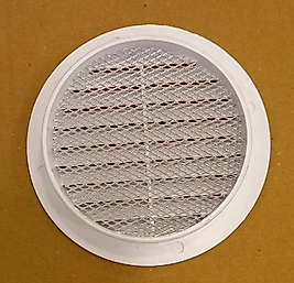 Elekt Pano Dış Cephe WC Banyo Havalandırma Menfezi İç Çap 102mm Dış Çap 125mm Anti bakteriyel Telli