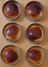 RENUZU Hamburger Ekmeği Kalıbı Genişlik 10cm Derinlik 5cm 6lı Galvaniz