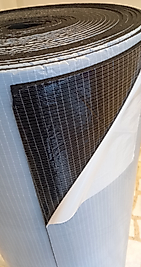 Renuzu Kauçuk İzolasyon 13MM 120CM 16.8m2 Kendinden Yapışkanlı Elastomerik Kauçuk Köpüğü Yalıtım Levhası