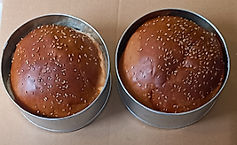 Renuzu Hamburger Ekmeği Pişirme Kalıbı 2 Li 13cm Metal Paslanmaz Krom