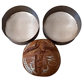 Ekşi Maya Ekmek Kalıbı Genişlik 18cm Derinlik 7cm Paslanmaz Krom Çelik 2 Li