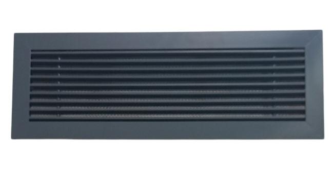 49x14 Lineer Şömine Dolap Havalandırma Menfezi Antrasit 7016 Fırın Boyalı