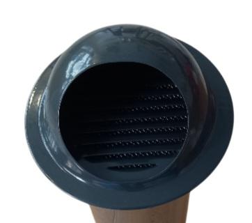 Q 100 Kep Panjur Doğalgaz Cam Panjuru Dış Cephe Mutfak Aspiratör Menfezi Rüzgar Önleyici Terekli