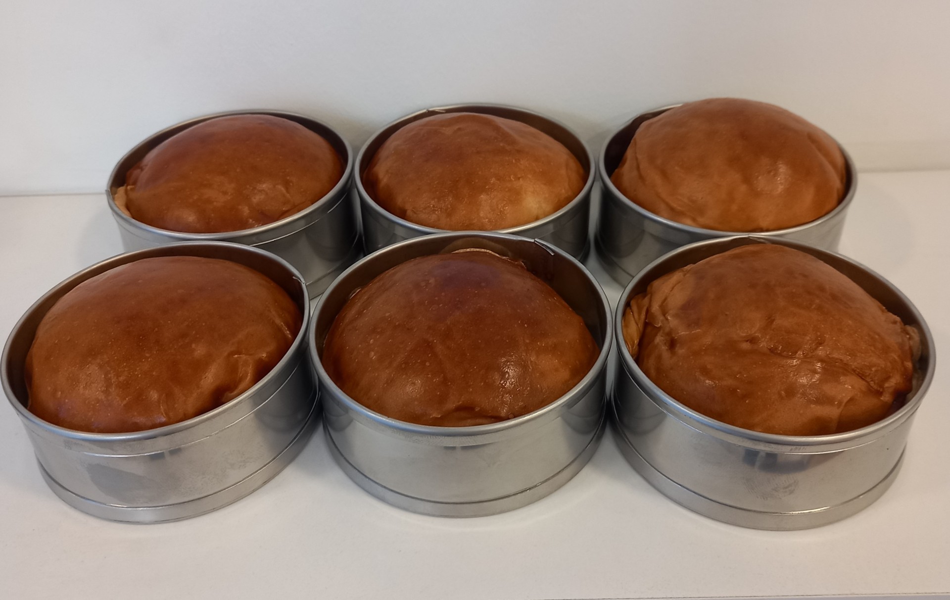 Renuzu Ponçik Ekmek & Hamburger Ekmek Kalıbı 6 Lı Genişlik 8,5cm Derinlik 3,5cm Paslanmaz Krom 304