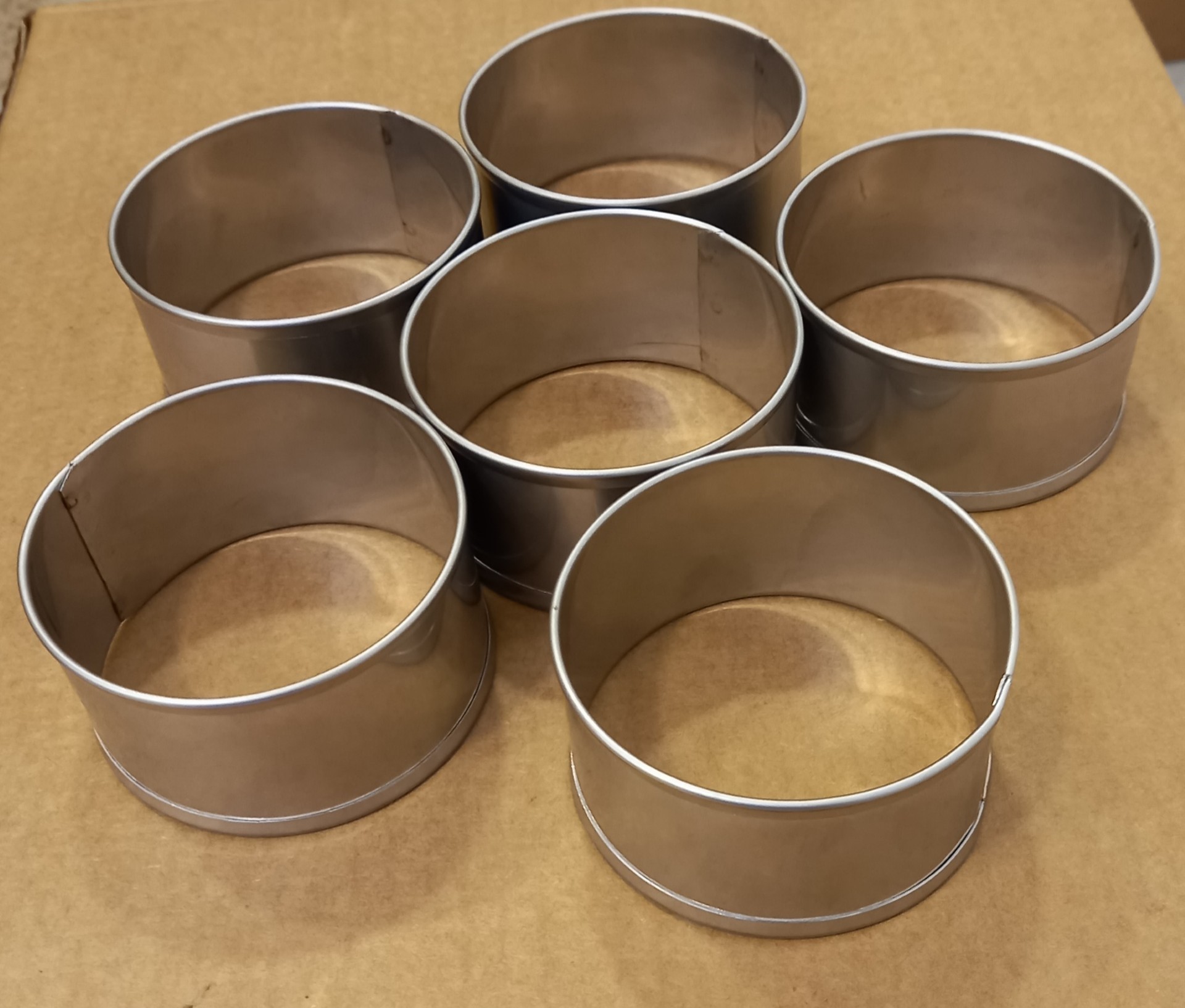 Hamburger Pasta Kek Ekmek Kalıbı Genişlik 7,5cm Derinlik 4cm Paslanmaz Krom Çelik 304 Kalite