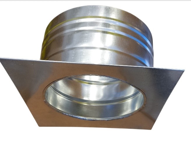 RENUZU Isı Yalıtımlı Yanmaz  Plakalı Boru Baca Çıkışı (Ağaç Ev, Konteyner ) 200 mm Çap 13 Lük Boruya Uymaz